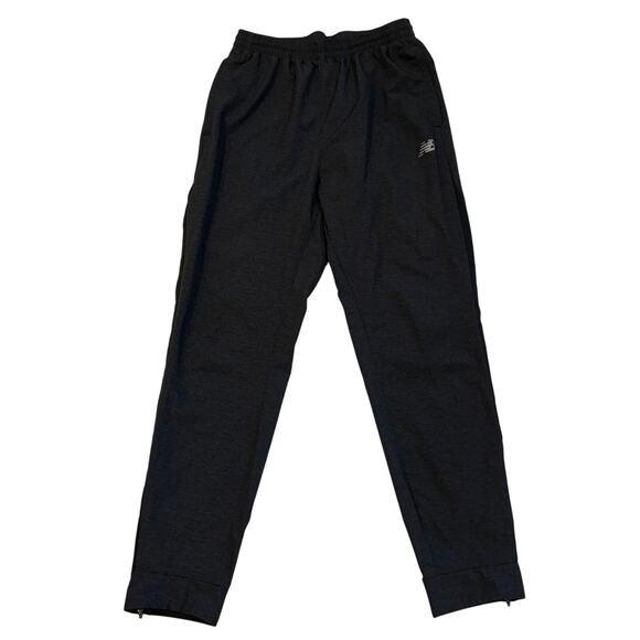 New Balance Track Pants Mens Med Gray All Motion Jogger Reflective Zip Ankles - Picture 1 of 15